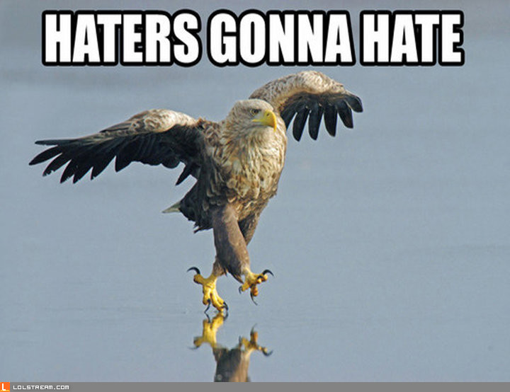 haters gonna hate